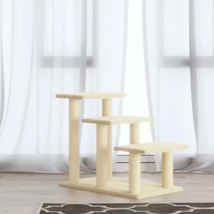 shumee shumee Drapak dla kota ze słupkami sizalowymi kremowy 50,5 cm - Drapaki dla kotów - miniaturka - grafika 1