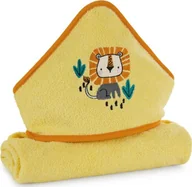 Okrycia kąpielowe dla dzieci - RĘCZNIK DZIECIĘCY BABY69 100 X 100 CM ŻÓŁTY - miniaturka - grafika 1
