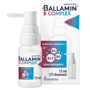Ballamin B Complex, spray podjęzykowy, 15 ml - Witaminy i minerały - miniaturka - grafika 1
