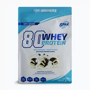 Whey 6PAK 6PAK 80 Protein 908g/Marzipan - Odżywki białkowe - miniaturka - grafika 1