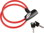 Zabezpieczenia do roweru - Kross, Zapięcie rowerowe, KZK 100, czerwony, 60 cm - miniaturka - grafika 1