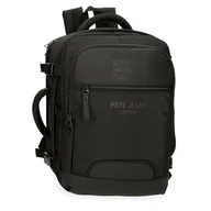 Torby na laptopy - Pepe Jeans Bromley Plecak kabinowy na laptopa 15,6 cala Czarny 25 x 40 x 17 cm Poliester 17L by Joumma Bags, Czarny (Black), Talla única, Plecak kabinowy na laptopa - miniaturka - grafika 1