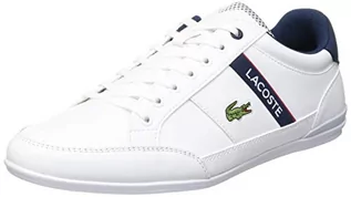 Trampki męskie - Lacoste Męskie trampki Chaymon 0120 2 CMA, Wht Nvy Red, 44 EU - grafika 1