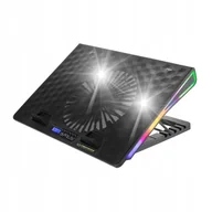 Podkładki chłodzące pod laptopa - PODKŁADKA CHŁODZĄCA POD LAPTOPA GAMINGOWA RGB LED - miniaturka - grafika 1