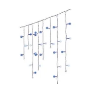 Oświetlenie świąteczne - Lampki zewnętrzne kurtyna 175 LED zimny biały/niebieski - miniaturka - grafika 1