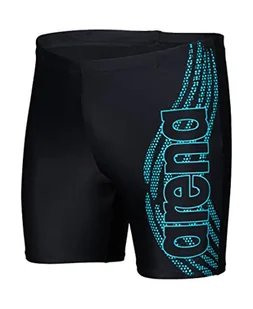 Arena Męskie szorty kąpielowe Mid Jammer graficzne czarne majtki, 42405, Czarny, XXL - Spodenki damskie - miniaturka - grafika 1