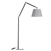 Lampy stojące - Stojąca lampa podłogowa Zyta pokojowa loft czarna szara - miniaturka - grafika 1