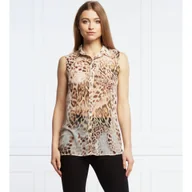 Koszule damskie - GUESS Koszula sl CLOUIS | Loose fit - miniaturka - grafika 1