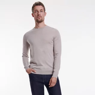 Swetry męskie - Reserved PREMIUM Sweter z wełny Merino - Beżowy - grafika 1