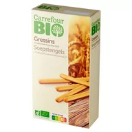 Paluszki - Carrefour Bio Ekologiczne paluszki chlebowe z oliwą z oliwek 125 g - miniaturka - grafika 1