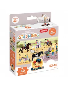 CzuCzu. Puzzle panoramiczne. Stadnina - Książki edukacyjne - miniaturka - grafika 2
