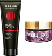 Balsamy i kremy do opalania - Soleo Tan Technology Tingle Booster + Słoiczek Beauty Face - miniaturka - grafika 1