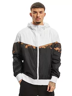 Kurtki męskie - Urban Classics Męska kurtka Advanced Arrow Windrunner, Blk/Wht/Woodcamo, L - grafika 1