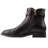 Botki damskie - Michael Kors Darcy Flat Bootie, Botki Damskie, Black, 42 EU, Czarny, 42 EU - miniaturka - grafika 1