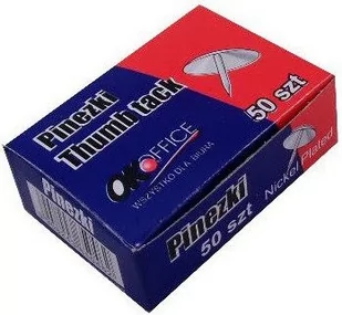 FHU SDM Marcin Rączy Pinezka srebrna (50 sztuk) - Kleje biurowe - miniaturka - grafika 1