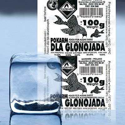 Katrinex 100g Mrożony Pokarm Dla Glonojadów