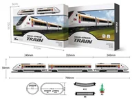 Pociągi dla dzieci - Zestaw z pociągiem Speed train 79x6cm - miniaturka - grafika 1