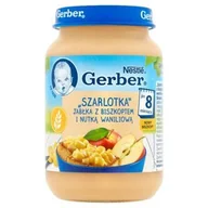 Desery dla dzieci - Gerber Szarlotka jabłka z biszkoptem i nutką waniliową 190 g) deserek - miniaturka - grafika 1