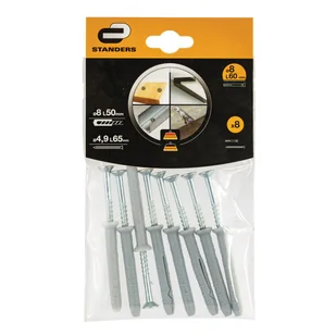 Standers Zestaw kołków do montażu oświetlenia 8 x 60 mm 8 szt. - Kołki - miniaturka - grafika 1