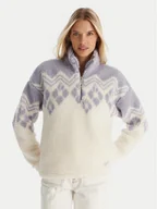 Bluzy damskie - Roxy Polar Mountain Story ERJPF03228 Biały Regular Fit - miniaturka - grafika 1