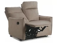 Sofy i kanapy - Sofa Rozkładana Travis 2 Czarna / Bluvel 40 Ciemnobeżowa - miniaturka - grafika 1
