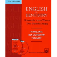 Książki medyczne - Wydawnictwo Lekarskie PZWL English for dentistry + CD - Genowefa Wawer, Stańska-Bugaj Ewa - miniaturka - grafika 1