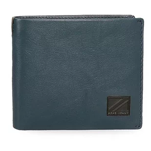 Pepe Jeans Marshal portfel z miejscem na karty, niebieski, 11 x 8,5 x 1 cm, skóra, niebieski, rozmiar uniwersalny, niebieski, Einheitsgröße, portfel z uchwytem na karty - Portfele - miniaturka - grafika 1