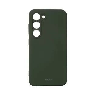 Etui na telefon silikonowe ciemnozielone - Samsung S23 5G - Etui i futerały do telefonów - miniaturka - grafika 1