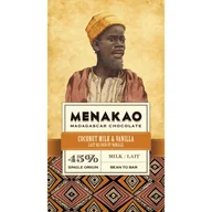 Czekolada - Menakao czekolada mleczna 45% z kokosem 75g - miniaturka - grafika 1