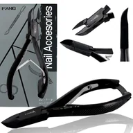 Akcesoria do paznokci - Cążki cęgi do grubych wrastających paznokci skórek obcinaczki nożyczki manicure gabinet SPA czarne - miniaturka - grafika 1