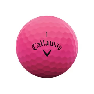Matowe piłki golfowe CALLAWAY SUPERSOFT (różowe) - Golf - miniaturka - grafika 3