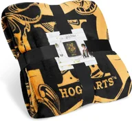 Koce i narzuty dla dzieci - KOC POLAROWY NARZUTOWY KOCYK HARRY POTTER HOGWART 150x130cm PRZYTULNY - miniaturka - grafika 1