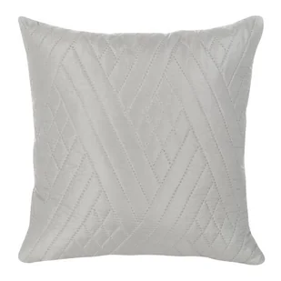 Poszewka Jednokolorowa Wykonana Techniką Hot Press 40x40cm - Srebrna - Poszewki na poduszki - miniaturka - grafika 1