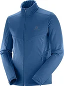 Kurtki męskie - Salomon Męska kurtka sportowa, AGILE ciepła JKT M, poliester, niebieska (Poseidon), rozmiar XXL, LC1161700 - miniaturka - grafika 1