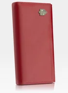 Portfele - Portfel Damski Skórzany STEVENS Zasobnik Czerwony Z03-210 RFID - czerwony - miniaturka - grafika 1