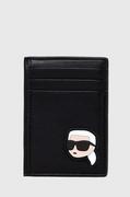 Etui na dokumenty i karty - Karl Lagerfeld etui na karty kolor czarny - miniaturka - grafika 1