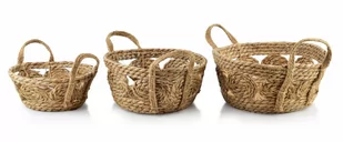 Affek Design BALI KOMPLET 3 KOSZY                    30XH:15CM/27XH:13CM/21XH:9CM 85025-uniw - Dekoracje domu - miniaturka - grafika 1