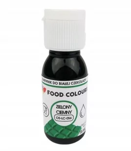 BARWNIK do czekolady i mas tłustych 18ml ZIELONY C - Dodatki do ciast w proszku - miniaturka - grafika 1