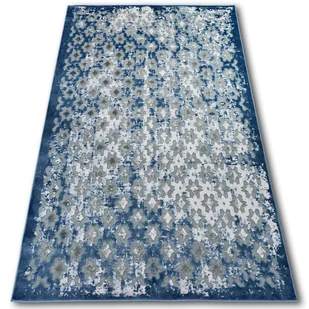 Dywan AKRYL YAZZ 7006 ORIENT szary//kość słoniowa niebieski 80x150 cm - Dywany - miniaturka - grafika 1