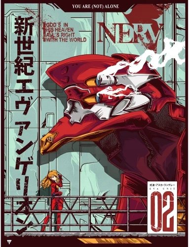 Plakat Anime Neon Genesis Evangelion NGE_280 A3 Custom Manga