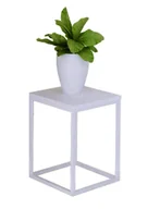 Kwietniki - Biały kwietnik z metalowym stelażem K6-L26 - miniaturka - grafika 1