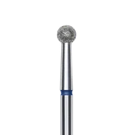 Frezarki do paznokci - Frez diamentowy kulka 3,5 mm niebieski do skórek FOX, certyfikat CE - miniaturka - grafika 1