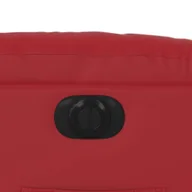 Fotele - Elektryczny fotel rozkładany, czerwony, obity sztuczną skórą - miniaturka - grafika 1
