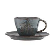 Filiżanki - Sosnowy Las Filiżanka Ceramiczna 220 ml Ze Spodkiem 15 cm W Opasce - miniaturka - grafika 1