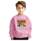 Bluzy dla dziewczynek - BLUZA DZIECIĘCA 67 SIX SEVEN VIRAL CAPYBARA 104 DLA CHŁOPCA DZIEWCZYNKI - miniaturka - grafika 1