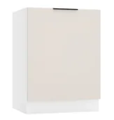 Szafki kuchenne - Szafka kuchenna pod zlew 60 cm beż piaskowy E8-H37 - miniaturka - grafika 1