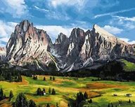 Malowanie po numerach - Artnapi 40x50cm Obraz Do Malowania Po Numerach Na Drewnianej Ramie - Dolina w górach - miniaturka - grafika 1