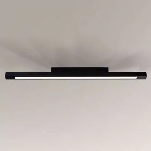 Shilo łazienkowa oprawa sufitowa LED Otaru 16W 1600lm 3000K czarna IP54 8083 - Oprawy, klosze i abażury - miniaturka - grafika 1