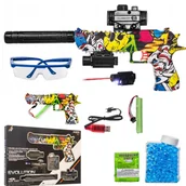 Zabawki militarne - Pistolet Automatyczny Deserteagle Z Grafika Joker Na Kulki Żelowe - miniaturka - grafika 1
