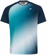 Koszulki sportowe męskie - HEAD PERF T-Shirt Men Print Perf M/Petrol 2022 - miniaturka - grafika 1